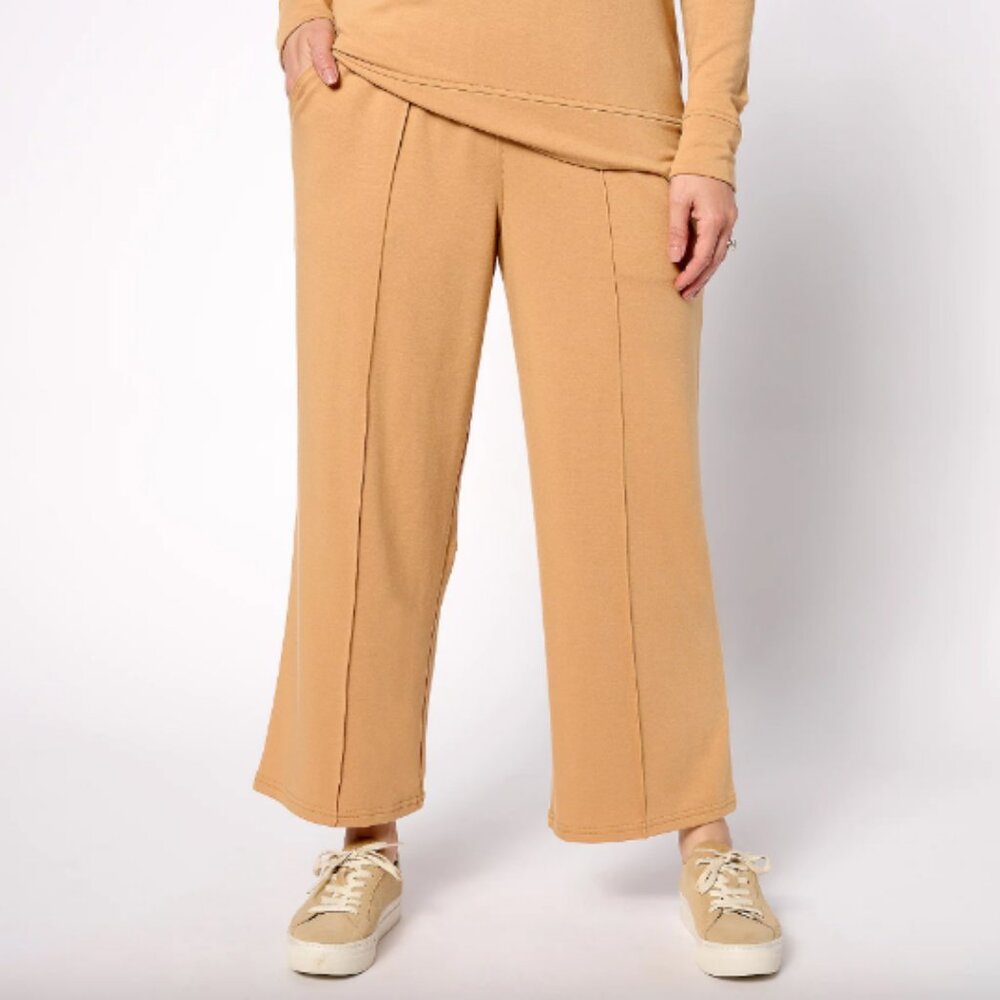 Studio Park x Leah Williams Tall French Terry Lounge Pant , Camel a619283